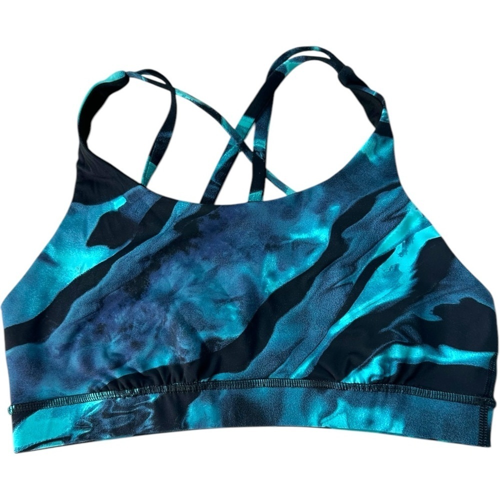 Lululemon Energy Bra (Nulux) Flux Energy Bra 50g Multi Black Size 8